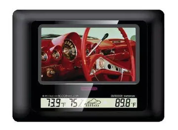 Polaroid 7" Color Screen Digital Photo Frame with Built-in Weather Station - Imported from UK